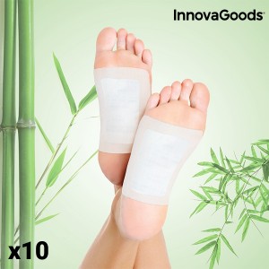 Plasturi Detoxifianți pentru Picioare InnovaGoods (Pachet de 10)