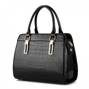 GEANTA DAMA GD226 LONDON CROCO GLASSED BLACK