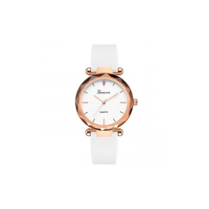 Ceas Dama CDG11 Lux Geneva Crystal White