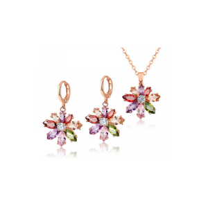 Set Bijuterii ST26 Premium Gold Flower