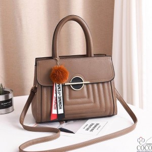 Geanta Dama GD670 Hex Dark Brown