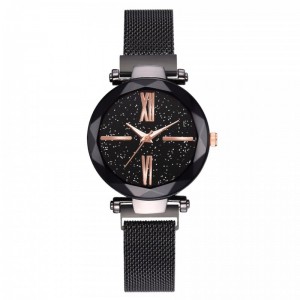 Ceas Lux07 Luxary Diamond Roman Black