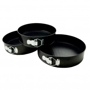 Set 3 forme pentru torturi si prajituri cu margine detasabila ERT-MN550