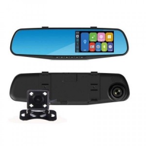 Oglinda monitor dual camera 4.3 inch pentru parcare AT BTK15L 2CAM FULL HD OMD1024