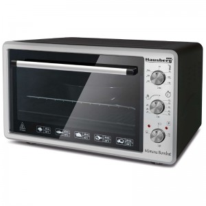 Cuptor electric Hausberg cu grill, timmer, alarma si termostat 48 litri,1400 W  HB8000P Resigilat